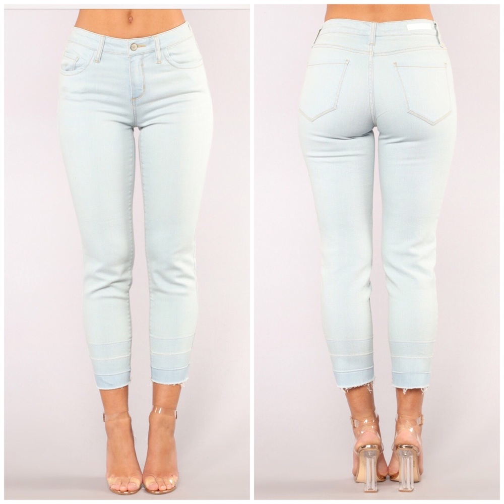 Cello High Rise Boyfriend Jeans - Light Blue Wash - Picture 2 of 5